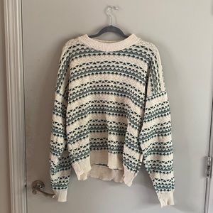 patterned sweater